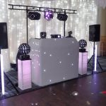 Beano Disco set up for a wedding