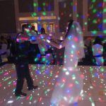 Bride & groom dancing on dancefloor